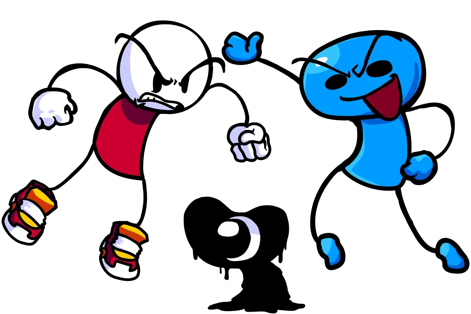 From right to left, Scrimbo, Tenebris, and Blimbus, all posing. Except for Tenebris. I can't imagine how it would manage that.